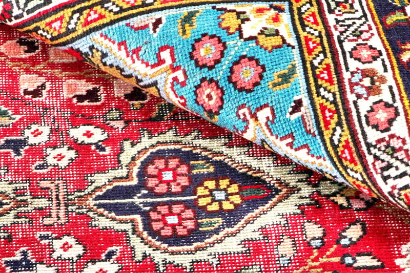 Handknuten Persisk Patchworkmatta 199x301 cm Kelim - Röd/Mörkblå - Persisk matta - Orientalisk matta