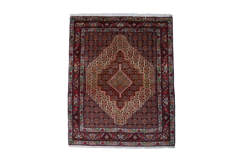 Handknuten Persisk Matta 128x158 cm Kelim - Creme/Röd - Persisk matta - Orientalisk matta