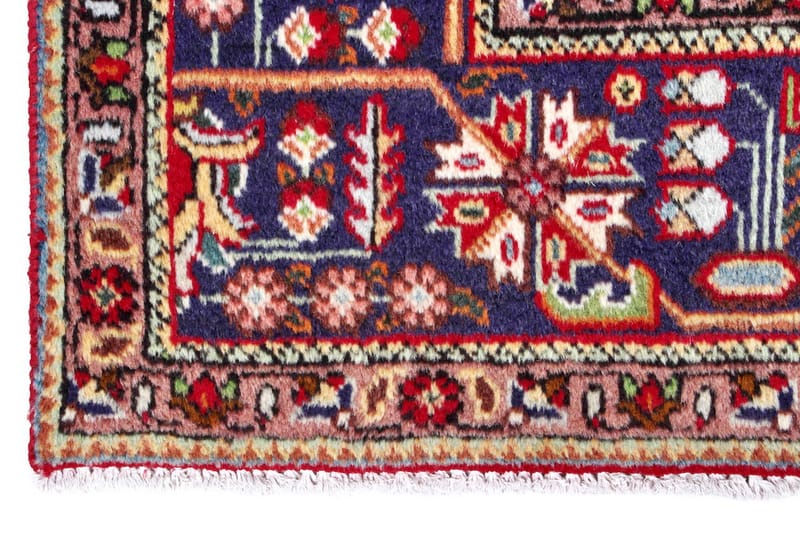 Handknuten Persisk Patinamatta 195x290 cm - Röd/Mörkblå - Persisk matta - Orientalisk matta