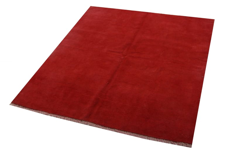 Handknuten Persisk Ullmatta 160x188 cm Gabbeh Shiraz - Röd - Persisk matta - Orientalisk matta