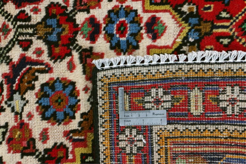 Handknuten Persisk Patinamatta 290x345 cm - Röd/Mörkblå - Persisk matta - Orientalisk matta