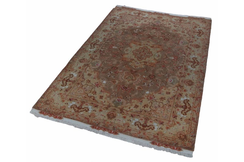 Handknuten Persisk Matta 200x312 cm - Koppar/Beige - Persisk matta - Orientalisk matta