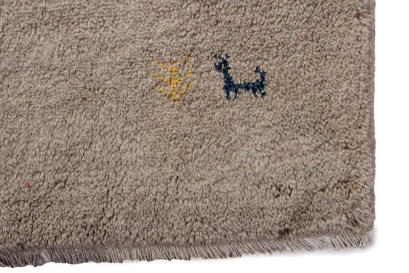 Handknuten Persisk Ullmatta 186x240 cm Gabbeh Shiraz - Beige - Persisk matta - Orientalisk matta