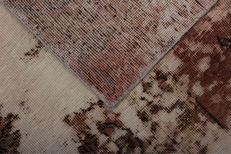 Handknuten Persisk Matta 133x185 cm Vintage - Beige/Rosa - Persisk matta - Orientalisk matta