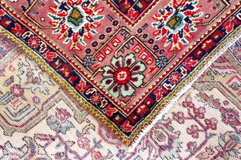 Handknuten Persisk Patinamatta 199x288 cm - Beige/Röd - Persisk matta - Orientalisk matta
