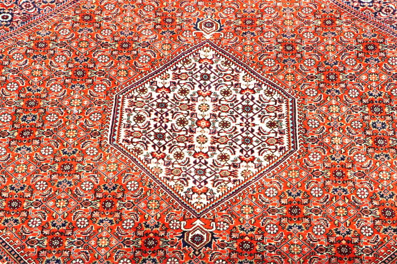 Handknuten Persisk Matta 200x200 cm - Koppar/Beige - Persisk matta - Orientalisk matta