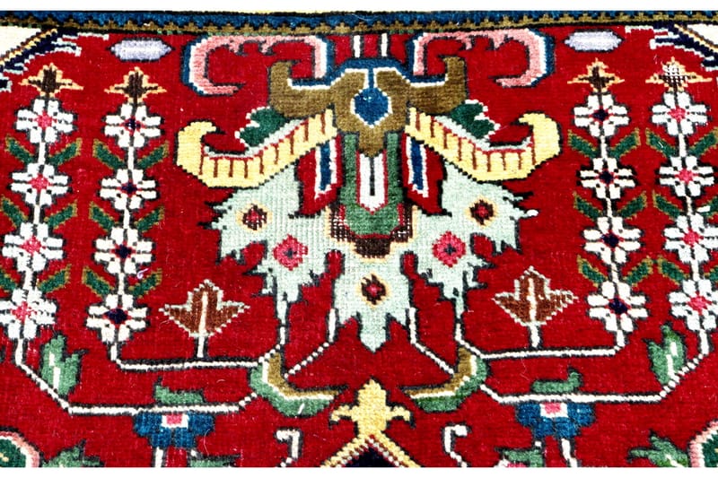 Handknuten Persisk Patinamatta 236x338 cm - Röd/Mörkblå - Persisk matta - Orientalisk matta