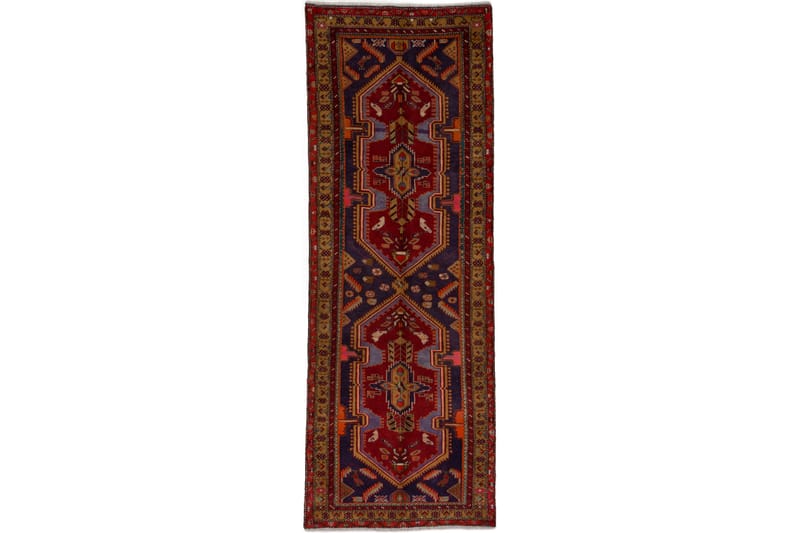 Handknuten Persisk Matta 102x312 cm - Mörkblå/Röd - Orientalisk matta - Persisk matta
