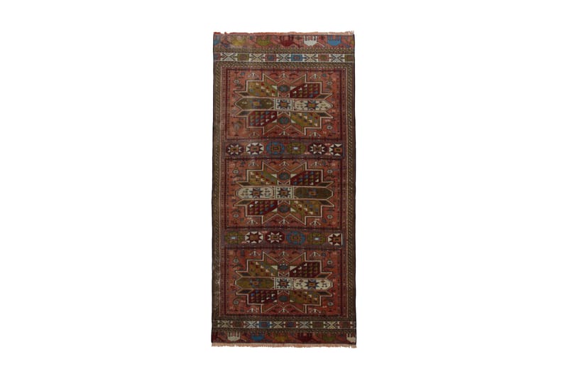 Handknuten Persisk Matta 81x180 cm - Koppar/Grön - Orientalisk matta - Persisk matta