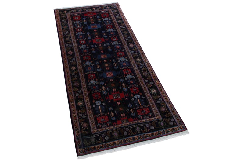 Handknuten Persisk Matta 127x309 cm - Mörkblå/Röd - Persisk matta - Orientalisk matta