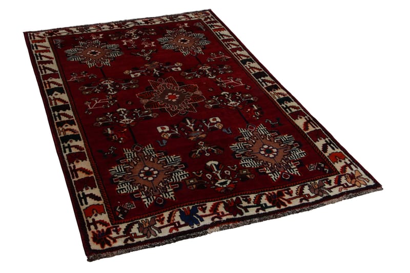 Handknuten Persisk Matta 118x177 cm - Röd/Beige - Persisk matta - Orientalisk matta