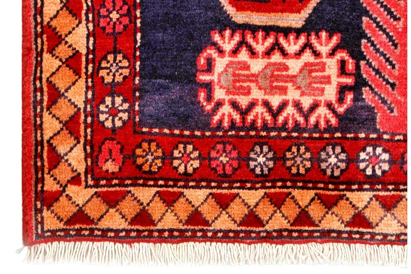 Handknuten Persisk Matta 81x258 cm - Mörkblå/Röd - Persisk matta - Orientalisk matta