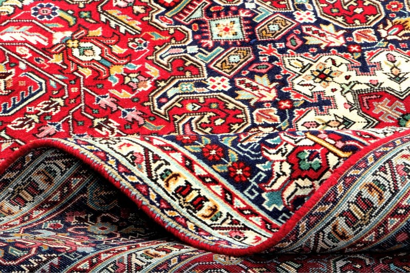 Handknuten Persisk Matta 195x293 cm Kelim - Röd/Mörkblå - Persisk matta - Orientalisk matta
