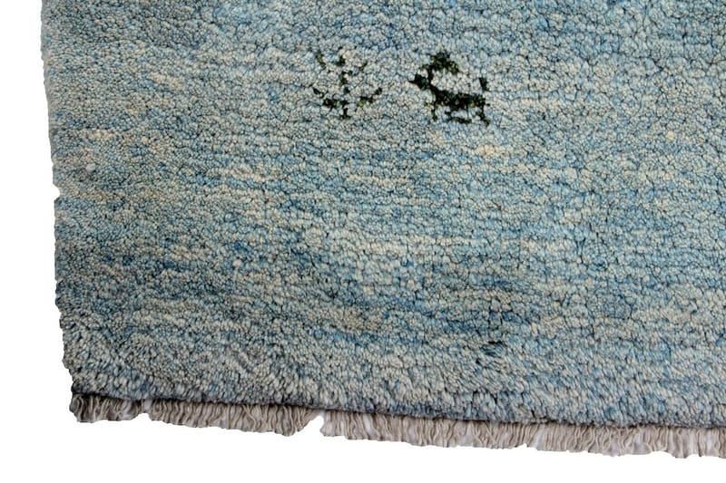 Handknuten Persisk Ullmatta 180x235 cm Gabbeh Shiraz - Blå - Persisk matta - Orientalisk matta