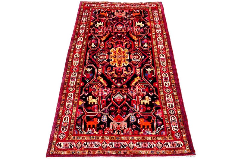 Handknuten Persisk Matta 160x332 cm - Röd/Svart - Persisk matta - Orientalisk matta