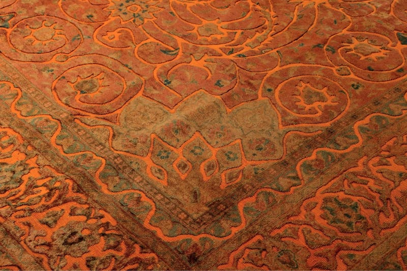 Handknuten Persisk Ullmatta 288x398 cm Vintage - Brun/Orange - Persisk matta - Orientalisk matta