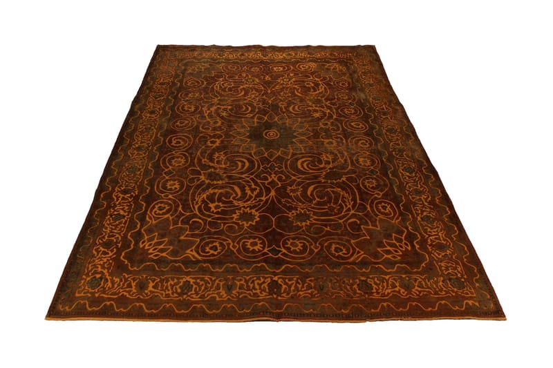 Handknuten Persisk Ullmatta 288x398 cm Vintage - Brun/Orange - Orientalisk matta - Persisk matta