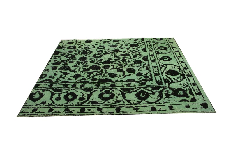 Handknuten Persisk Matta 154x174 cm Vintage - Grön/Svart - Persisk matta - Orientalisk matta