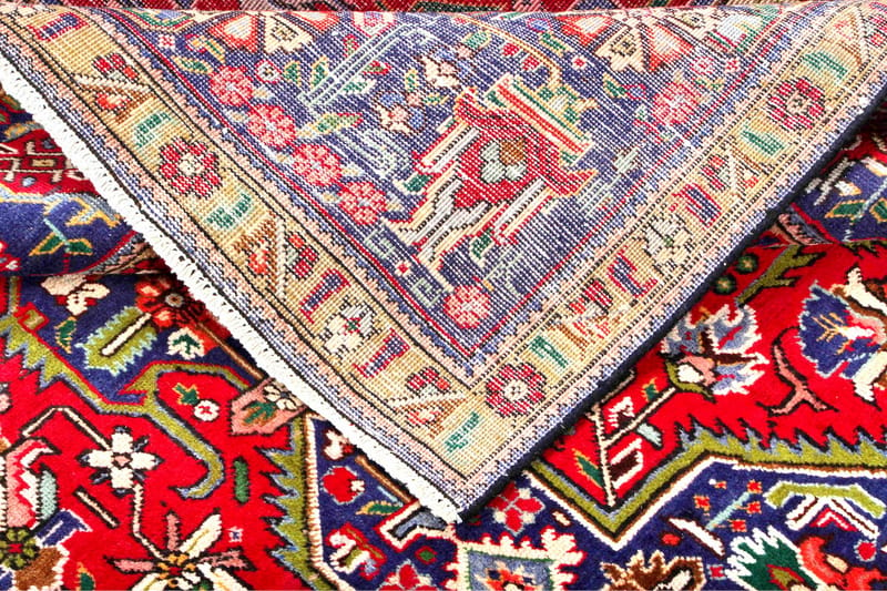 Handknuten Persisk Patchworkmatta 238x349 cm Kelim - Röd/Mörkblå - Persisk matta - Orientalisk matta