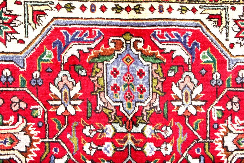 Handknuten Persisk Patchworkmatta 238x349 cm Kelim - Röd/Mörkblå - Persisk matta - Orientalisk matta