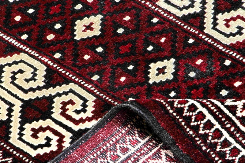 Handknuten Persisk Matta 83x130 cm - Mörkröd/Beige - Persisk matta - Orientalisk matta