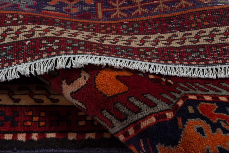 Handknuten Persisk Matta 129x307 cm - Mörkblå/Röd - Persisk matta - Orientalisk matta
