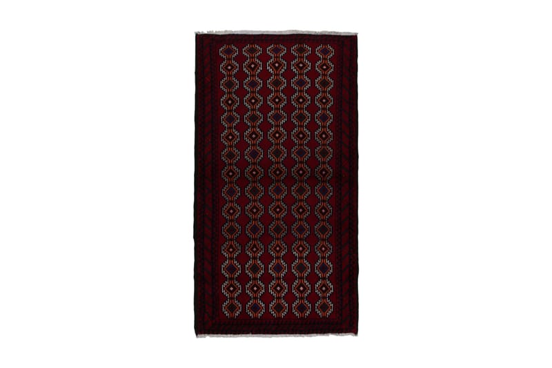 Handknuten Persisk Matta 101x188 cm Kelim - Röd/Svart - Persisk matta - Orientalisk matta
