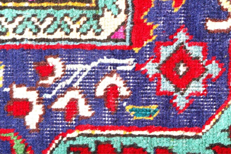 Handknuten Persisk Patchworkmatta 205x301 cm Kelim - Röd/Mörkblå - Persisk matta - Orientalisk matta