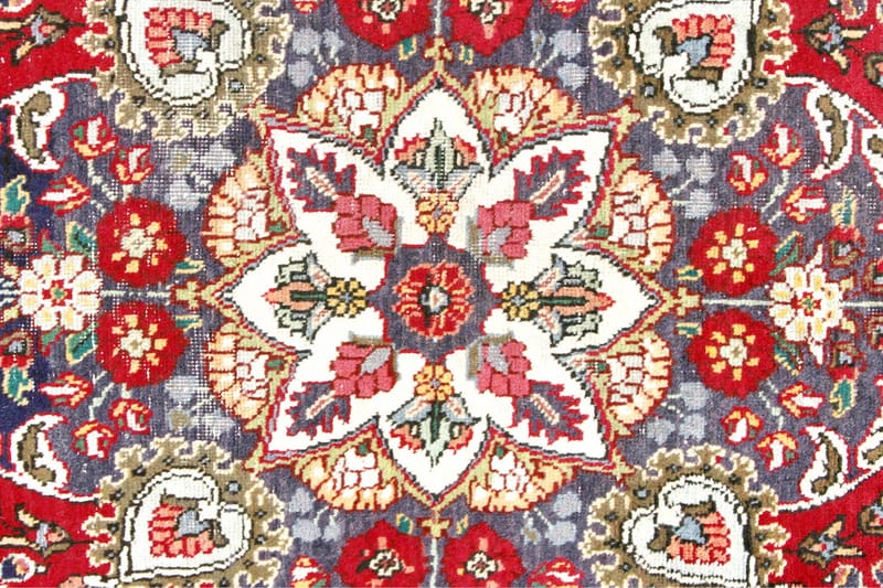 Handknuten Persisk Patinamatta 190x304 cm - Röd/Mörkblå - Persisk matta - Orientalisk matta