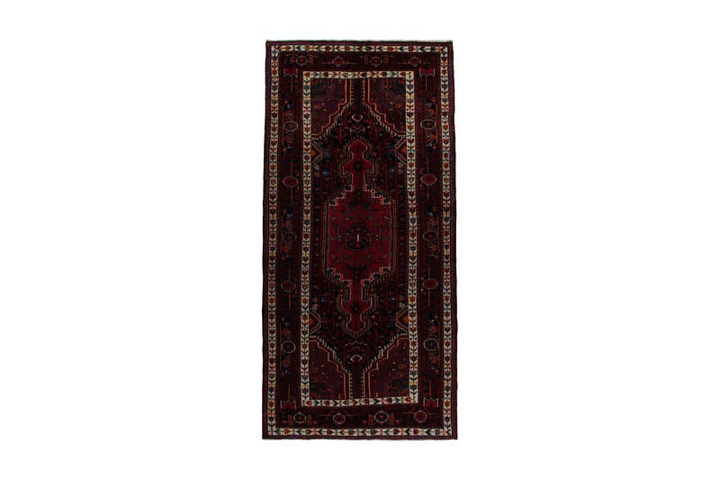 Handknuten Persisk Matta 132x279 cm - Röd/Mörkblå - Persisk matta - Orientalisk matta