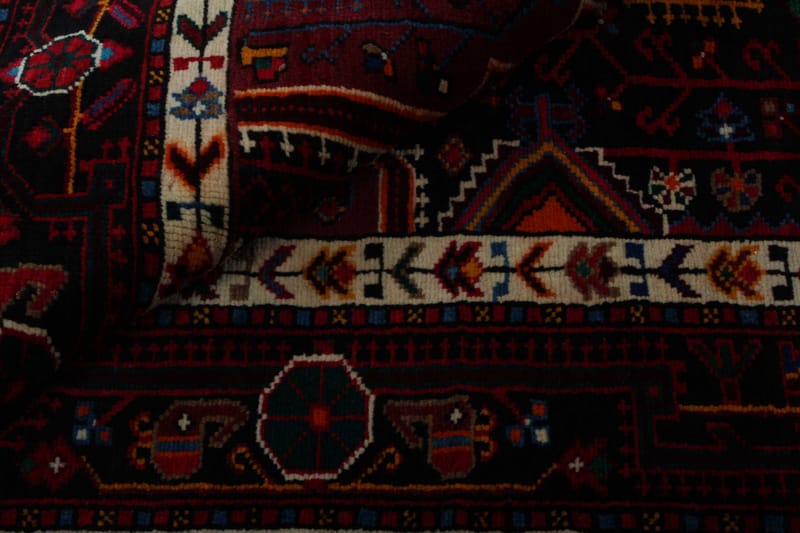 Handknuten Persisk Matta 132x279 cm - Röd/Mörkblå - Persisk matta - Orientalisk matta