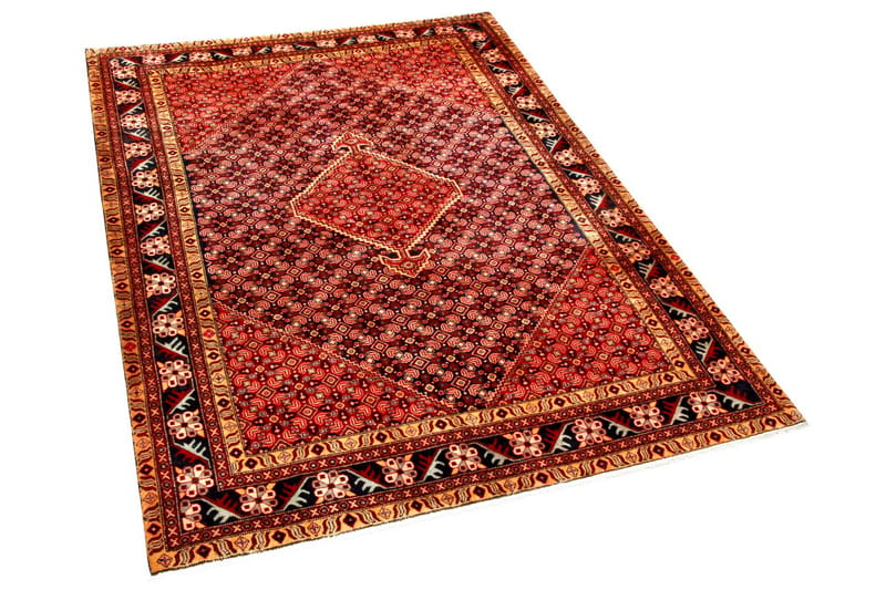 Handknuten Persisk Matta 193x283 cm - Röd/Mörkblå - Persisk matta - Orientalisk matta