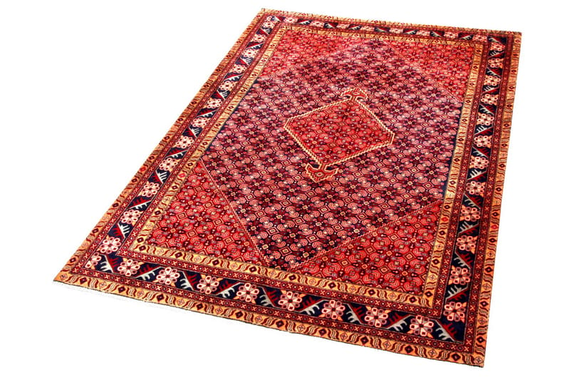 Handknuten Persisk Matta 193x283 cm - Röd/Mörkblå - Persisk matta - Orientalisk matta