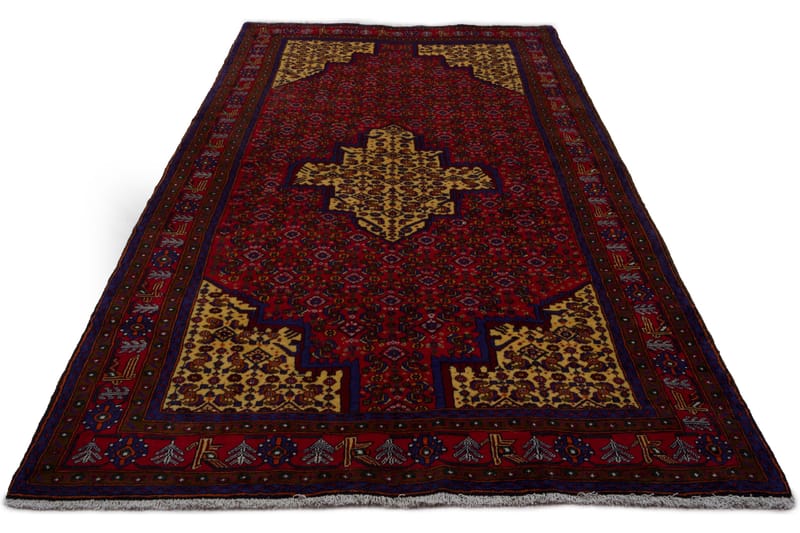 Handknuten Persisk Matta 158x311 cm - Röd/Gul - Persisk matta - Orientalisk matta