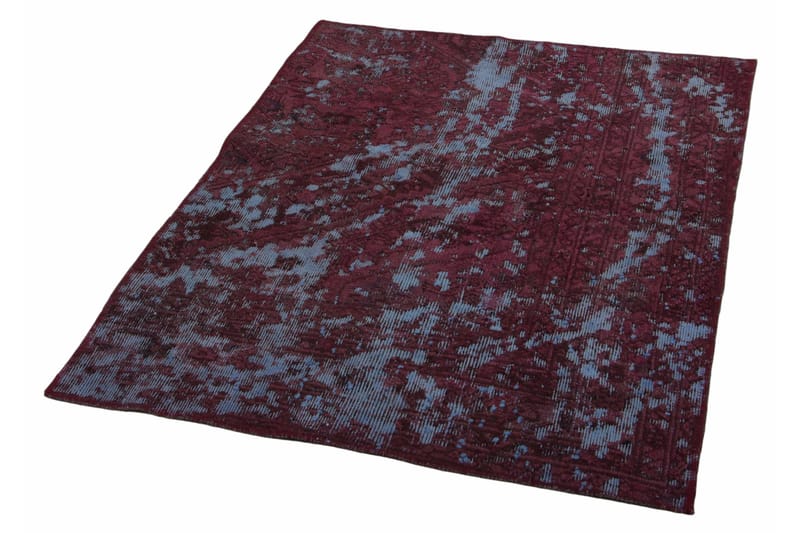 Handknuten Persisk Matta 98x130 cm Vintage - Röd/Blå - Persisk matta - Orientalisk matta