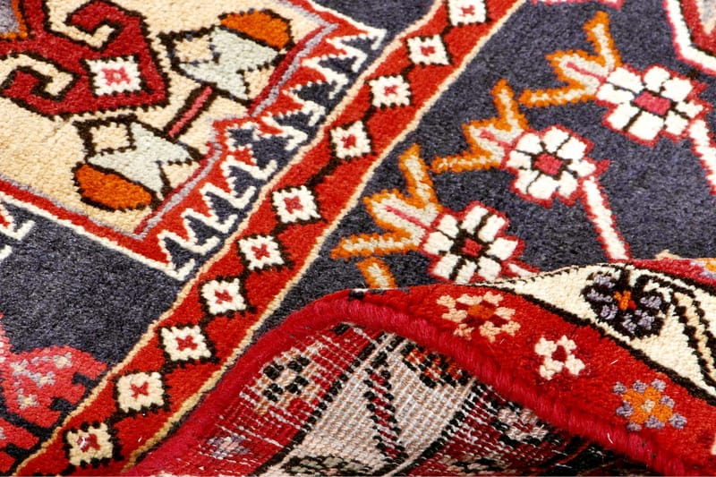Handknuten Persisk Matta 111x302 cm - Röd/Mörkblå - Persisk matta - Orientalisk matta