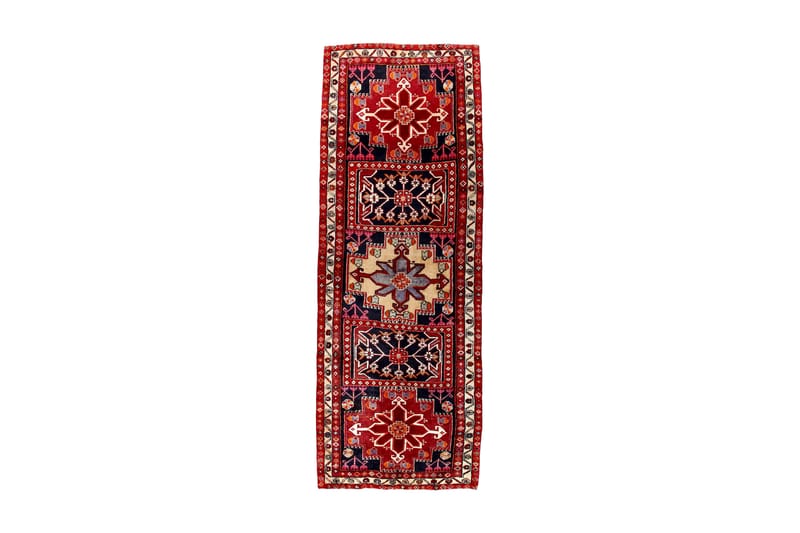 Handknuten Persisk Matta 111x302 cm - Röd/Mörkblå - Persisk matta - Orientalisk matta
