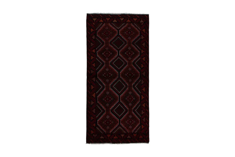 Handknuten Persisk Matta Våg 97x207 cm Kelim - Röd/Svart - Persisk matta - Orientalisk matta