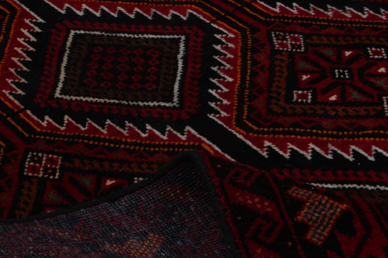Handknuten Persisk Matta Våg 97x207 cm Kelim - Röd/Svart - Persisk matta - Orientalisk matta