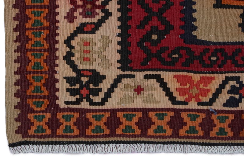 Handknuten Persisk Matta Varni 194x379 cm Kelim - Röd/Beige - Persisk matta - Orientalisk matta