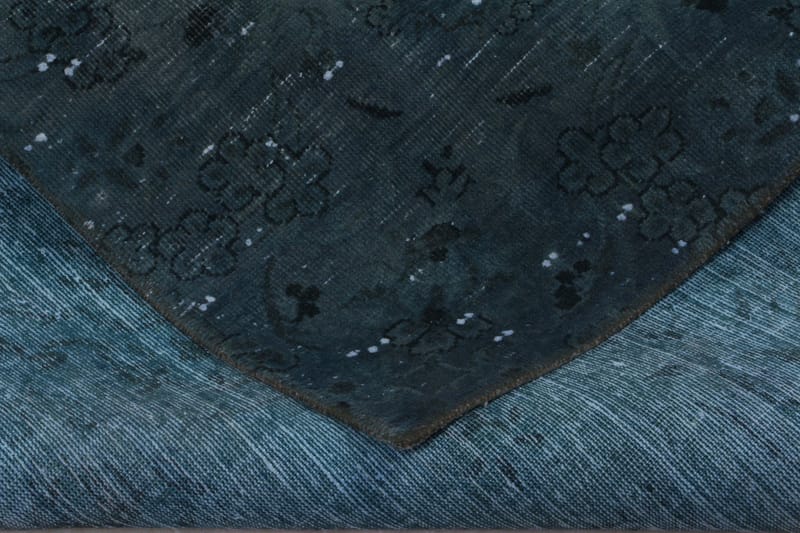 Handknuten Persisk Matta 257x364 cm Vintage - Blå/Turkos - Persisk matta - Orientalisk matta