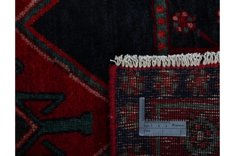 Handknuten Persisk Matta 141x329 cm - Röd/Mörkblå - Persisk matta - Orientalisk matta
