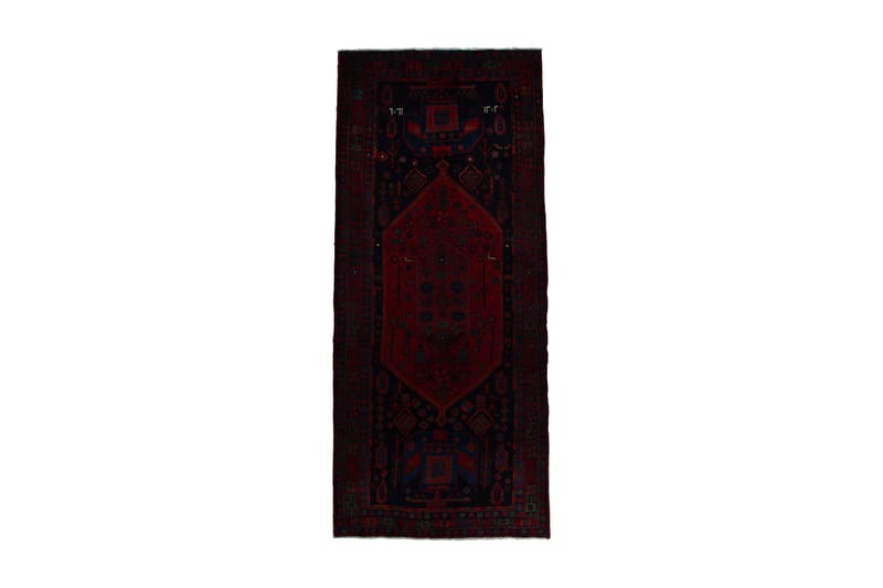 Handknuten Persisk Matta 128x305 cm - Mörkblå/Röd - Persisk matta - Orientalisk matta