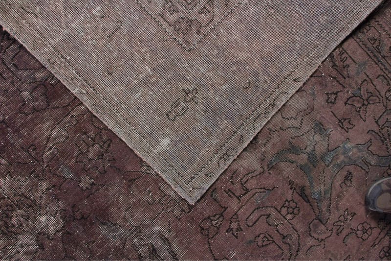 Handknuten Persisk Ullmatta 290x333 cm Vintage - Brun/Grå - Persisk matta - Orientalisk matta