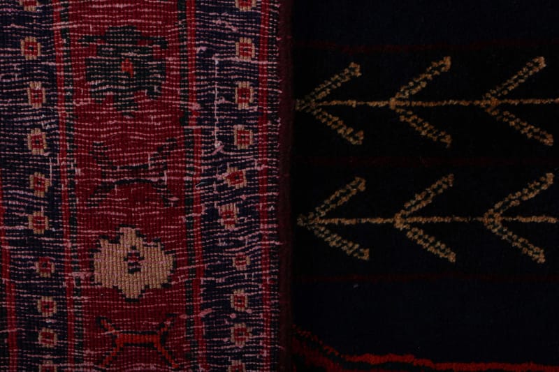 Handknuten Persisk Matta 132x279 cm - Mörkblå/Röd - Persisk matta - Orientalisk matta