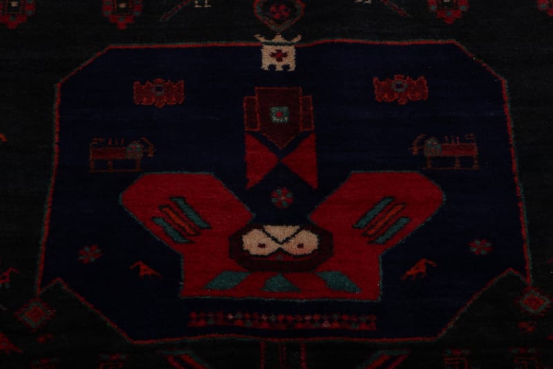 Handknuten Persisk Matta 152x377 cm - Mörkblå/Röd - Persisk matta - Orientalisk matta