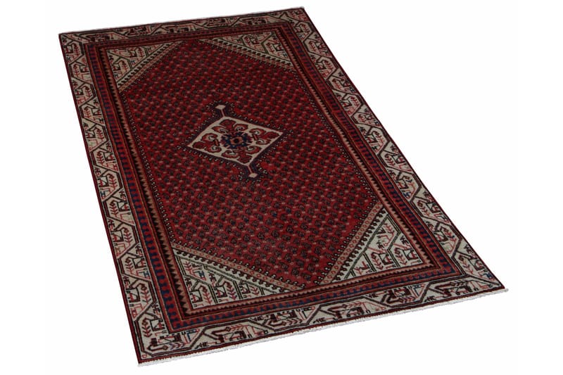 Handknuten Persisk Patinamatta 118x200 cm - Röd/Beige - Persisk matta - Orientalisk matta