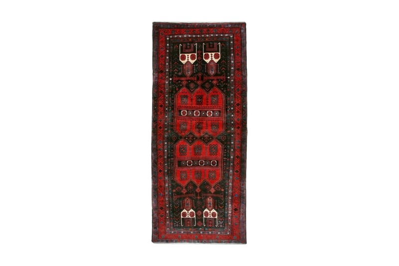 Handknuten Persisk Matta 144x342 cm - Mörkblå/Röd - Persisk matta - Orientalisk matta