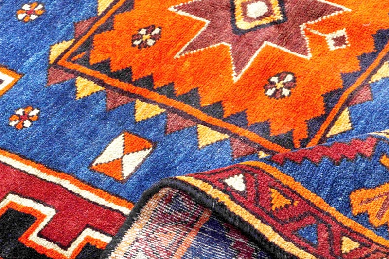 Handknuten Persisk Matta Varni 139x220 cm Kelim - Brun/Blå - Persisk matta - Orientalisk matta