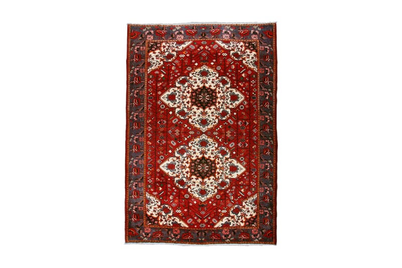 Handknuten Persisk Matta 205x305 cm - Röd/Beige - Persisk matta - Orientalisk matta